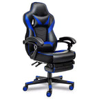 Chaise de Gaming ELECWISH avec Repose-pieds, Soutien Lombaire, Chaise d'Ordinateur Respirante avec Coussin à Ressorts Ensachés, Chaises pour Adultes