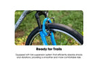VTT BAMCBASE Agave, VTT Homme Femme 21 Vitesses, Cadre Acier Haute Résistance, Freins V-Brake, Vélo Semi-Rigide pour Adultes
