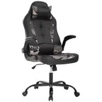 Chaise de bureau BestMassage Chaise de jeu Chaise de bureau d'ordinateur avec support lombaire et appui-tête réglable et chaise de joueur en cuir PU pour adultes