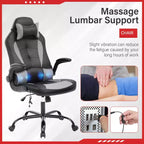 Chaise de jeu FDW Chaise de bureau avec support lombaire Chaises de jeu vidéo en cuir PU pour adultes