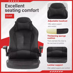 Chaise de jeu FDW Chaise de bureau avec support lombaire Chaises de jeu vidéo en cuir PU pour adultes
