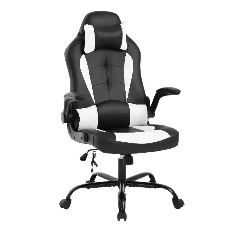 Chaise de jeu FDW Chaise de bureau avec support lombaire Chaises de jeu vidéo en cuir PU pour adultes