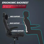 Chaise de jeu BestMassage, chaise de bureau avec support lombaire, revêtement en similicuir et base pivotante à roulettes pour le jeu sur PC et l'utilisation exécutive