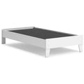 Signature Design by Ashley Hallityn Platform Bed in Matte White Finish