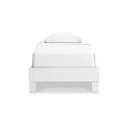 Lit plateforme Hallityn de Signature Design by Ashley, fini blanc mat