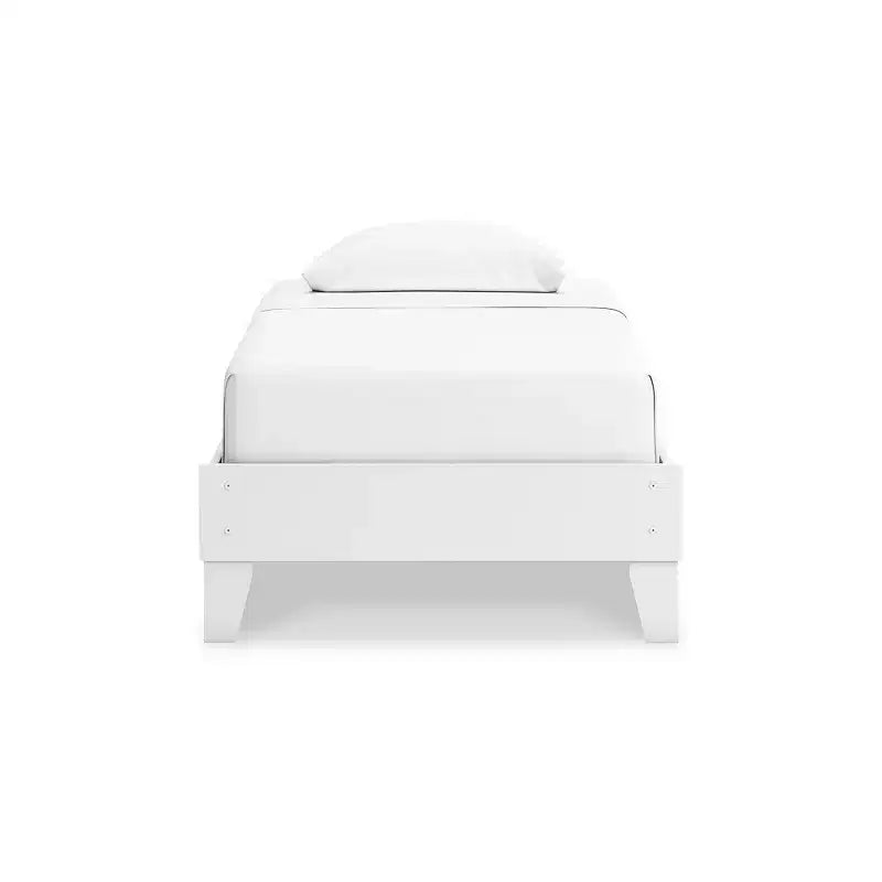 Lit plateforme Hallityn de Signature Design by Ashley, fini blanc mat