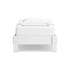 Lit plateforme Hallityn de Signature Design by Ashley, fini blanc mat