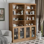 Meuble d'appoint en bois PexFix 49x31x16 avec étagère réglable, meuble de rangement sans porte, naturel