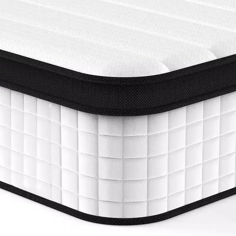 GDFStudio Mary 12 Matelas hybride à ressorts ensachés individuels en mousse à mémoire de forme blanche