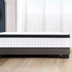 GDFStudio Mary 12 Matelas hybride à ressorts ensachés individuels en mousse à mémoire de forme blanche