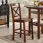 Ensemble de 2 chaises de comptoir en bois Simple Relax