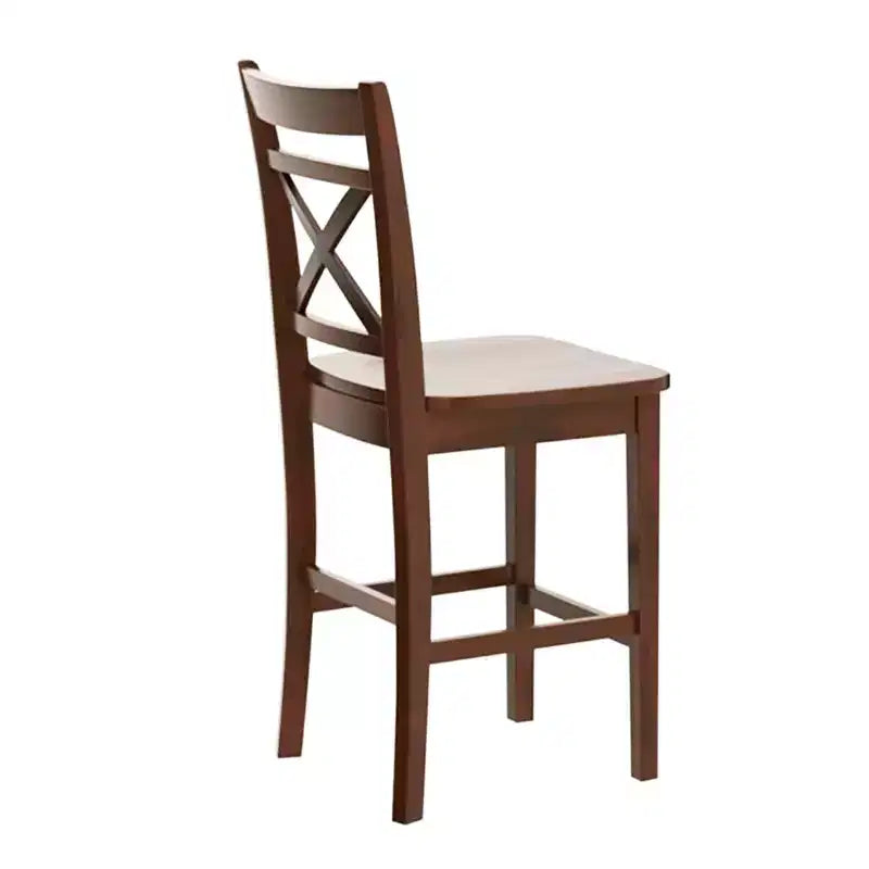 Ensemble de 2 chaises de comptoir en bois Simple Relax