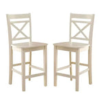 Ensemble de 2 chaises de comptoir en bois Simple Relax