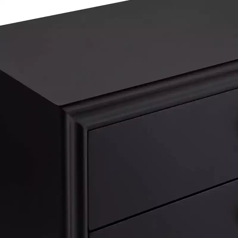 Commode d'appoint 3 tiroirs noire Crestview Collection Oslo 32W