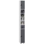 Kleankin Open Shelves Bathroom Storage Cabinet, Door Cabinets, Toilet Paper Cabinet
