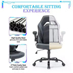 Chaise de jeu ultime JIONJOY : ergonomique, en cuir PU, chaise de bureau de direction avec accoudoirs relevables