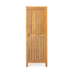 GDFStudio Grella Acacia Wood Storage Cabinet with 3 Shelves, Teak