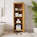 GDFStudio Grella – Meuble de rangement en bois d'acacia avec 3 étagères, teck