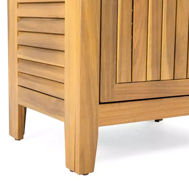 GDFStudio Grella – Meuble de rangement en bois d'acacia avec 3 étagères, teck