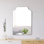 JONATHAN Y Lindie Miroir Mural à Cadre Métallique et Bordure Festonnée