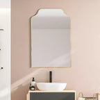 JONATHAN Y Lindie Miroir Mural à Cadre Métallique et Bordure Festonnée