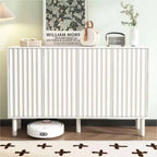 Upgrade Your Space: Minimalist Cream Sideboard - Shoes, Living Room, Adjustable