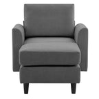 Fauteuil d'appoint Hyleory Modern Comfort avec Ottomane - Idéal Salon Chambre à Coucher, Essentiel pour Coin Lecture Moderne et Simple