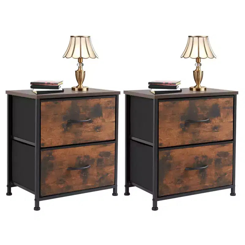 Commode moderne à 7 tiroirs : Design bois et métal