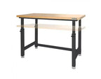 Table d'établi robuste UltraHD de Seville Classics avec plateau en bois, 48 po L x 24 po P x 28 à 42 po H