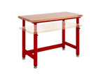 Table d'établi robuste UltraHD de Seville Classics avec plateau en bois, 48 po L x 24 po P x 28 à 42 po H
