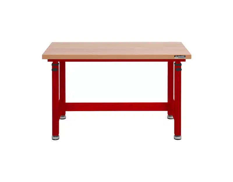 Table d'établi robuste UltraHD de Seville Classics avec plateau en bois, 48 po L x 24 po P x 28 à 42 po H