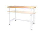 Table d'établi robuste UltraHD de Seville Classics avec plateau en bois, 48 po L x 24 po P x 28 à 42 po H
