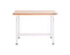 Table d'établi robuste UltraHD de Seville Classics avec plateau en bois, 48 po L x 24 po P x 28 à 42 po H