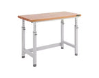 Table d'établi robuste UltraHD de Seville Classics avec plateau en bois, 48 po L x 24 po P x 28 à 42 po H