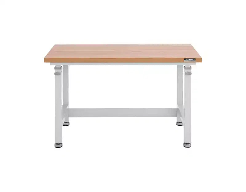Table d'établi robuste UltraHD de Seville Classics avec plateau en bois, 48 po L x 24 po P x 28 à 42 po H