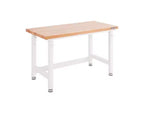 Table d'établi robuste UltraHD de Seville Classics avec plateau en bois, 48 po L x 24 po P x 28 à 42 po H