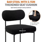 WARMOUNTS Lot de 3 tabourets de bar modernes rembourrés à hauteur de comptoir