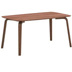 GDFStudio Afra Modern 59 Wood Dining Table