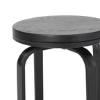 Tabourets de comptoir pivotants sans dossier GDFStudio Comet Modern Industrial Iron de 61,6 cm (lot de 2)