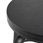 Tabourets de comptoir pivotants sans dossier GDFStudio Comet Modern Industrial Iron de 61,6 cm (lot de 2)