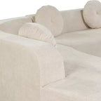 Christopher Knight Home Patrick 122 Canapé d'angle moderne très grand en chenille avec oreillers