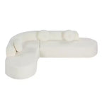 Christopher Knight Home Patrick 122 Canapé d'angle moderne très grand en chenille avec oreillers