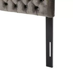 Tête de lit capitonnée réglable pour grand lit GDFStudio Brunet Contemporary