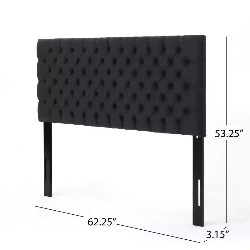 Tête de lit capitonnée réglable pour grand lit GDFStudio Brunet Contemporary