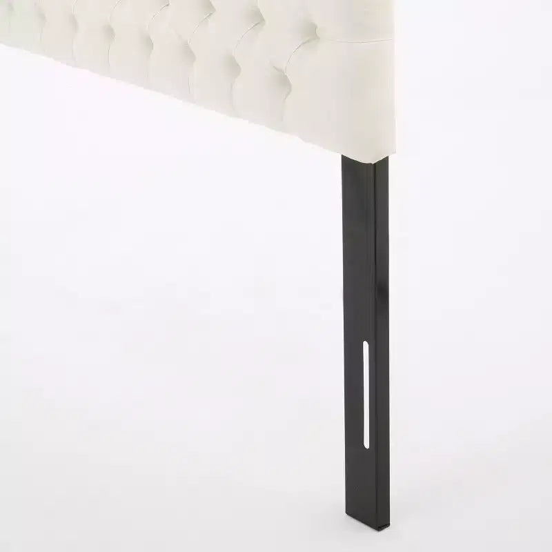 Tête de lit capitonnée réglable pour grand lit GDFStudio Brunet Contemporary