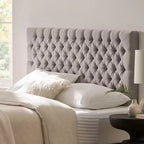 Tête de lit capitonnée réglable pour grand lit GDFStudio Brunet Contemporary