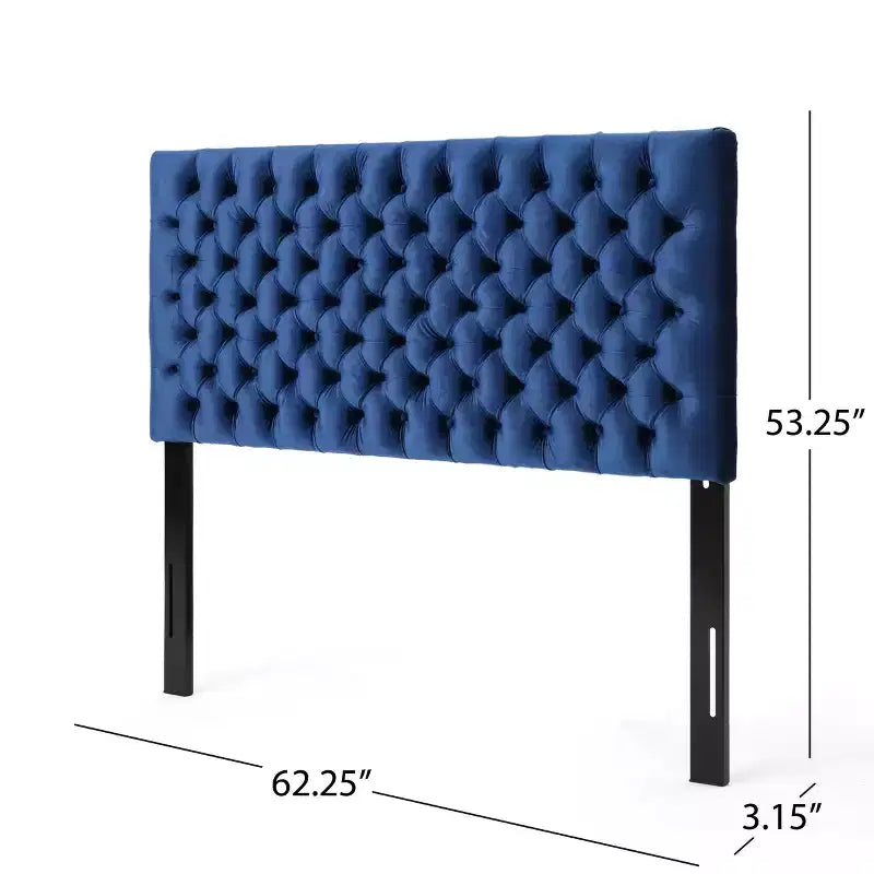Tête de lit capitonnée réglable pour grand lit GDFStudio Brunet Contemporary