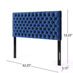 Tête de lit capitonnée réglable pour grand lit GDFStudio Brunet Contemporary