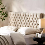 Tête de lit capitonnée réglable pour grand lit GDFStudio Brunet Contemporary