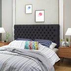 GDFStudio Brunet Contemporary Tufted Adjustable Upholstered Queen Headboard